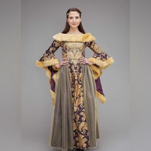 Chasing Firefly Medieval Princess Costume Used Once Adult Size 8